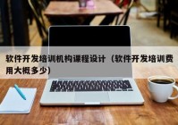 軟件開發(fā)培訓機構(gòu)課程設計（軟件開發(fā)培訓費用大概多少）