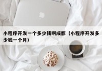 小程序開(kāi)發(fā)一個(gè)多少錢啊成都（小程序開(kāi)發(fā)多少錢一個(gè)月）